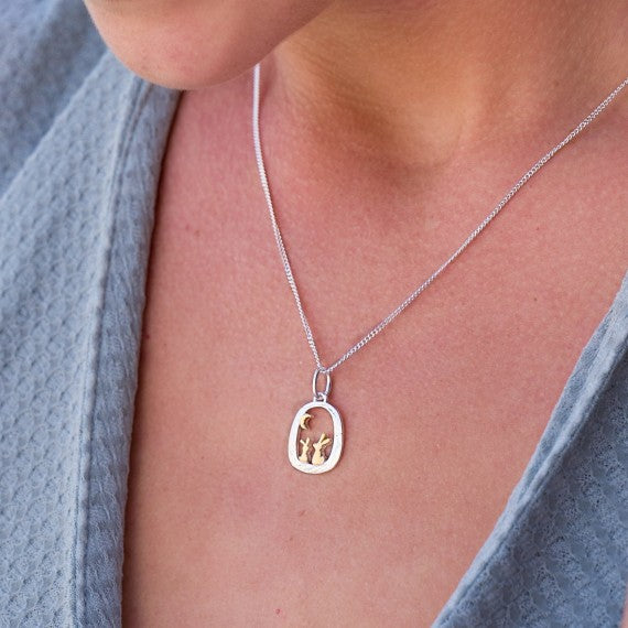 Two Bunny Pendant