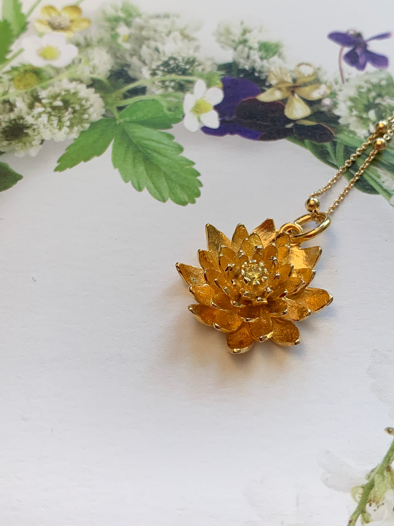 Chrysanthemum Flower Pendant