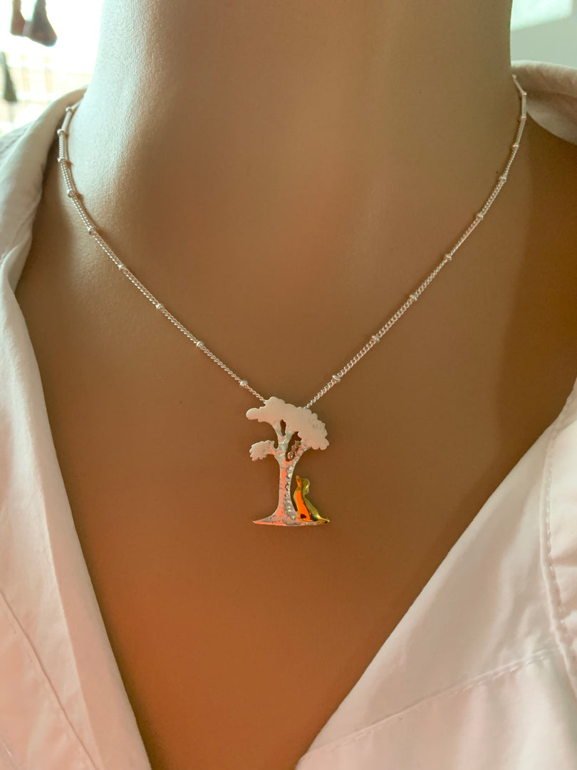 Dog Under The Tree Pendant