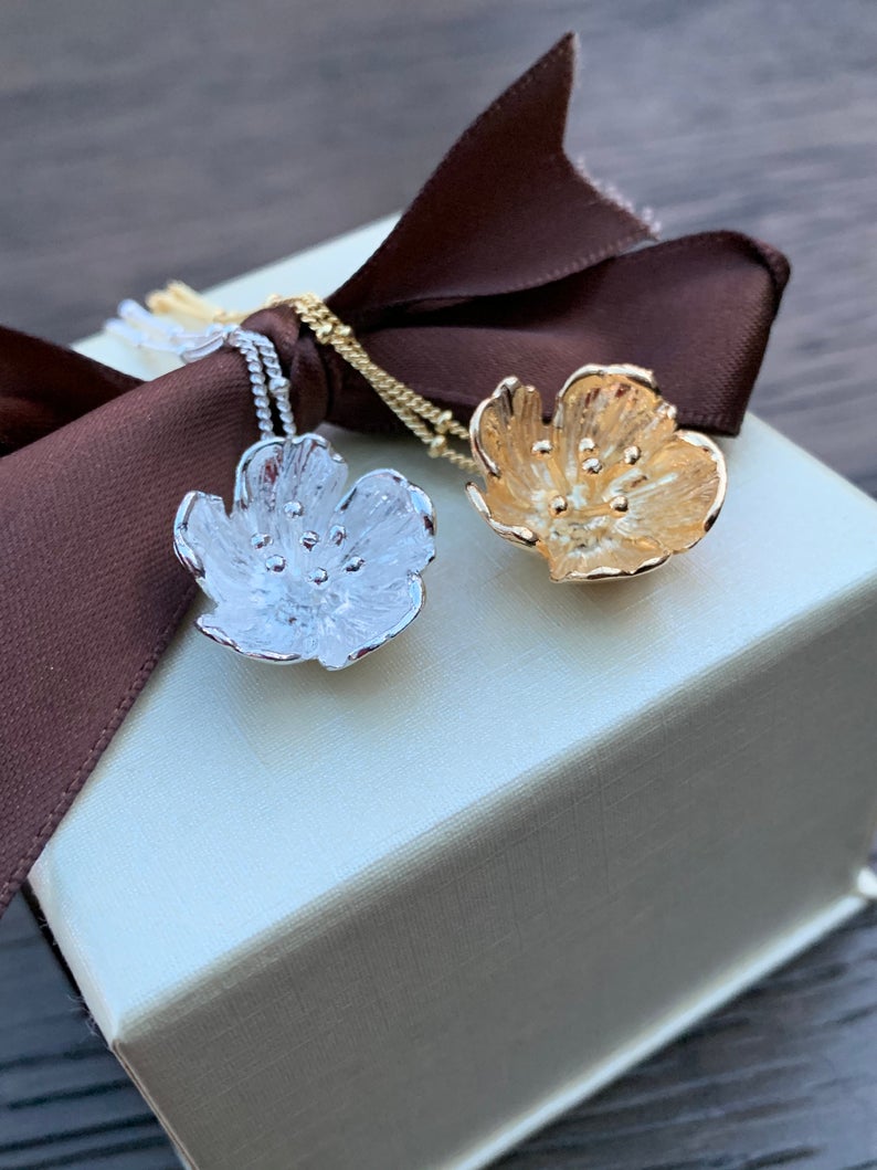 Buttercup Flower Pendant