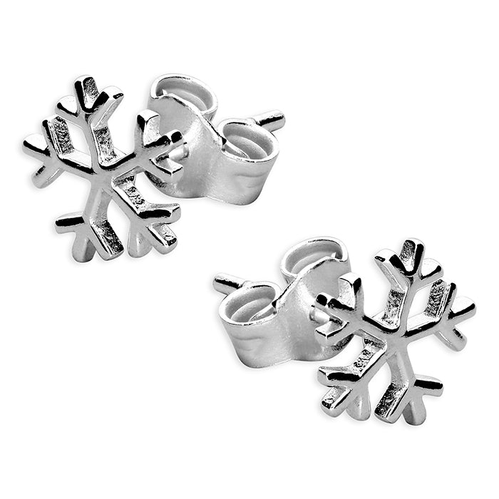 Tiny Snowflake Earrings