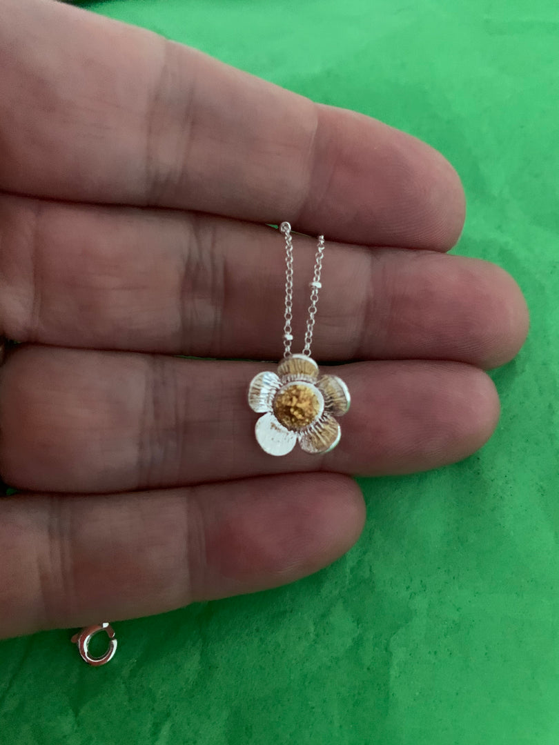 Strawberry Flower Pendant