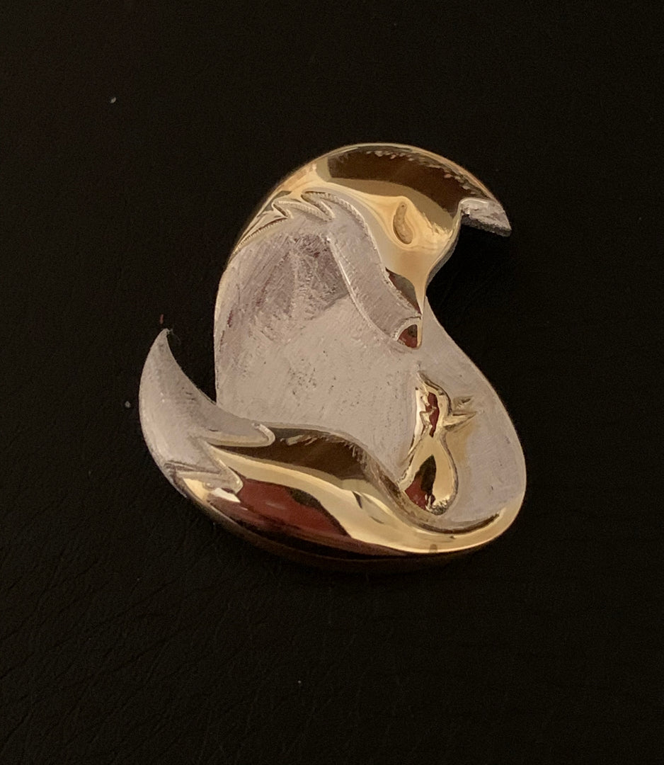 Mother fox Brooch