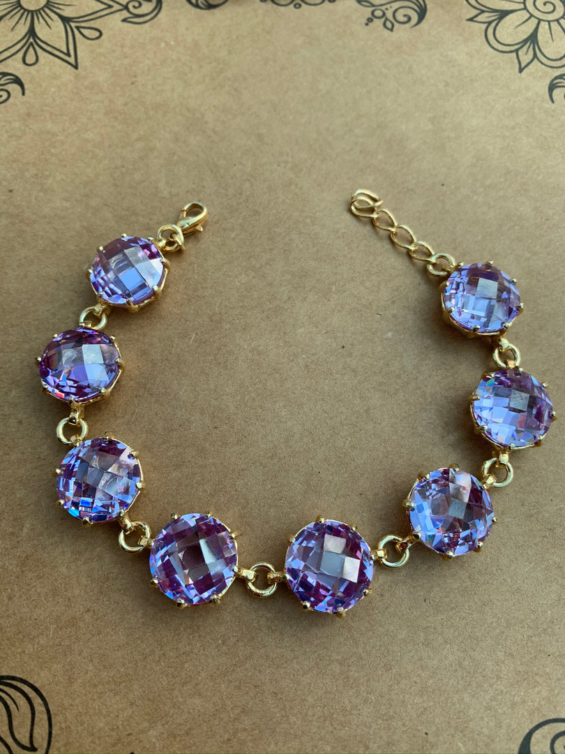 Raindrop Quartz Gold Bracelet
