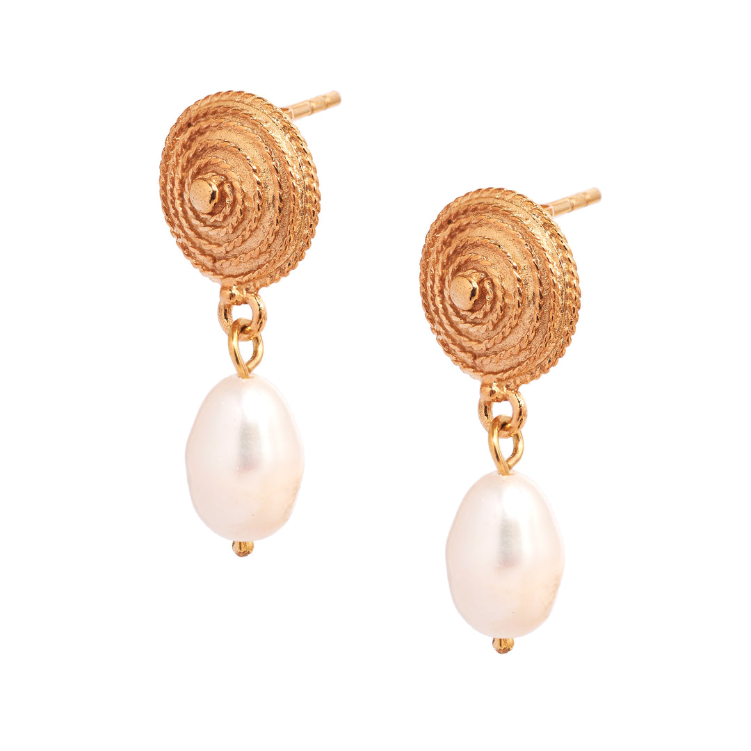 Drop Pearl Earrings