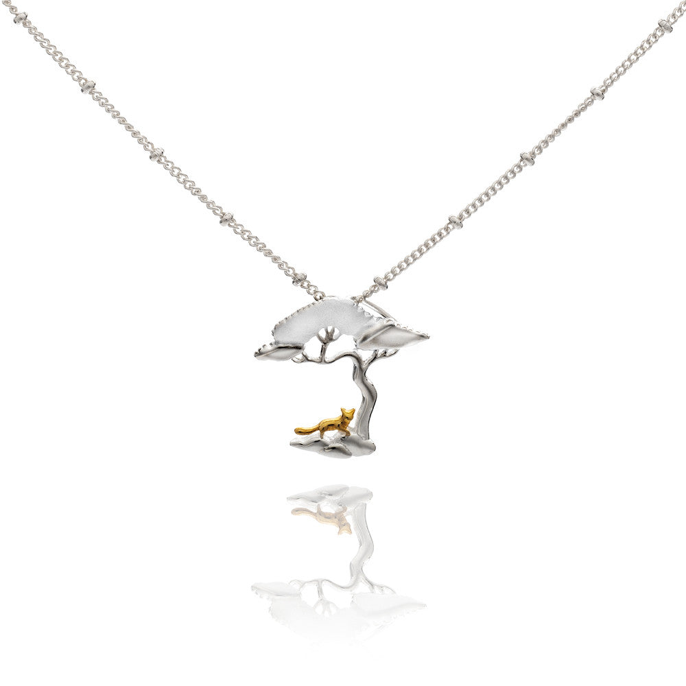 Fox Under the Scots Pine Pendant