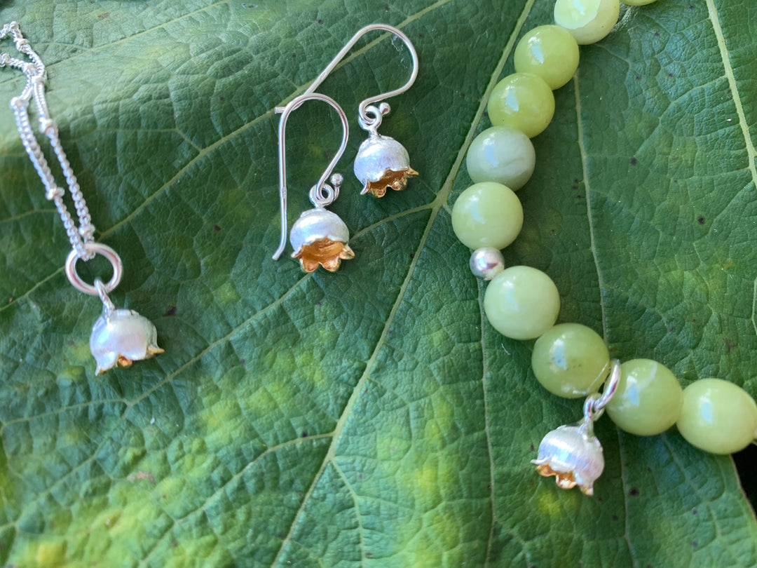 Lily of The Valley charm Bracelet