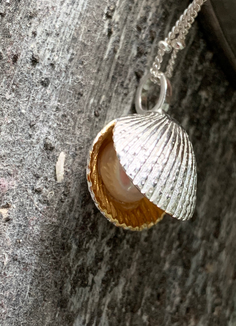 Shell with Pearl Pendant