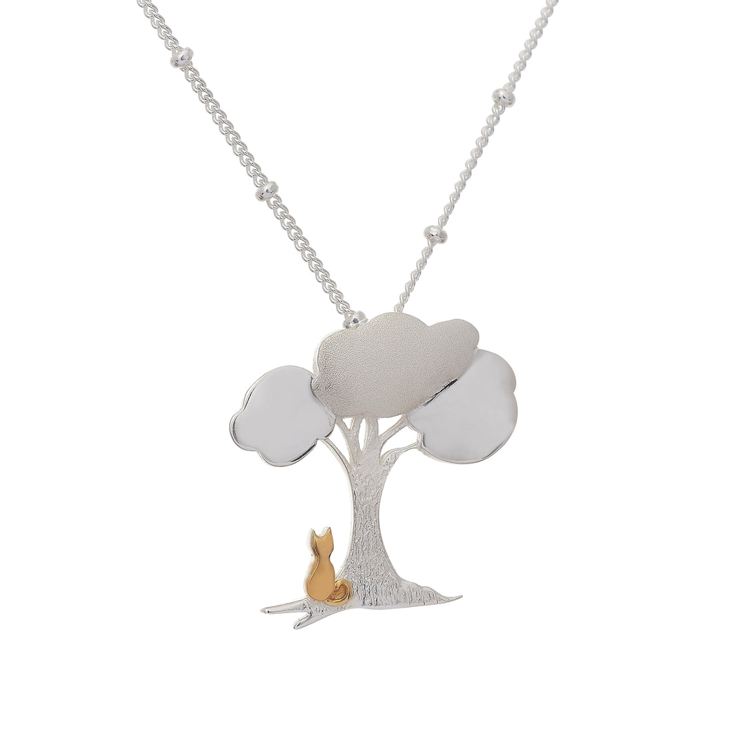 Cat Under The Tree Pendant