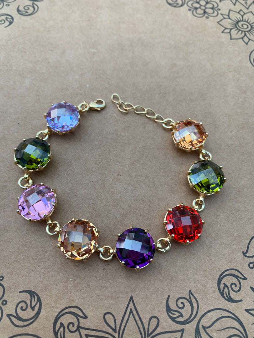 Raindrop Quartz Gold Bracelet