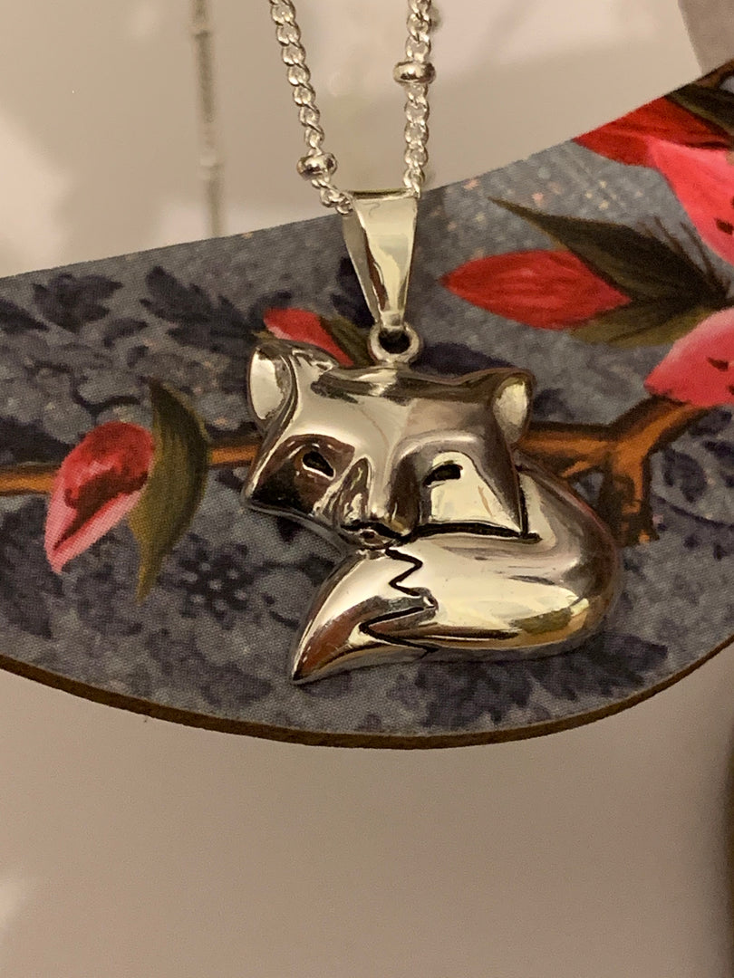 Sleeping Fox Pendant