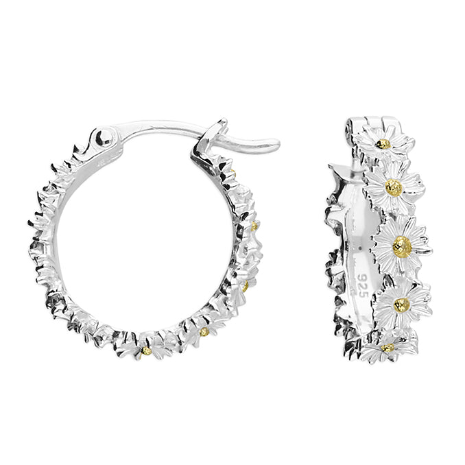 Daisy Chain Hoop Earrings