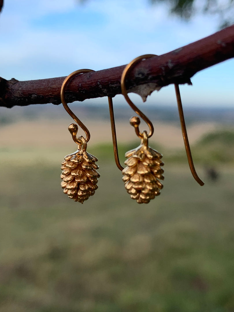 Pine Cone Earrings