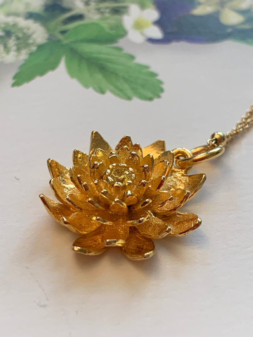 Chrysanthemum Flower Pendant