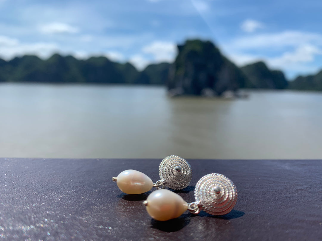 Drop Pearl Earrings