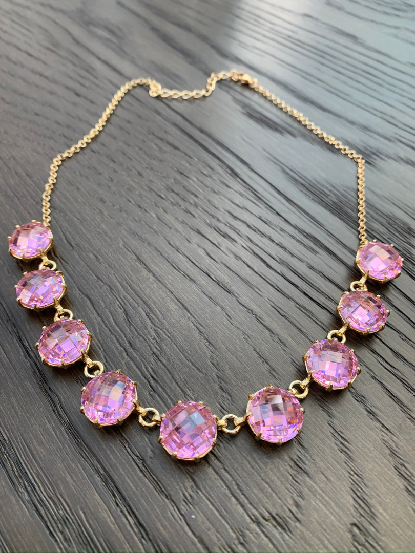 Raindrop Quartz Gold Necklace
