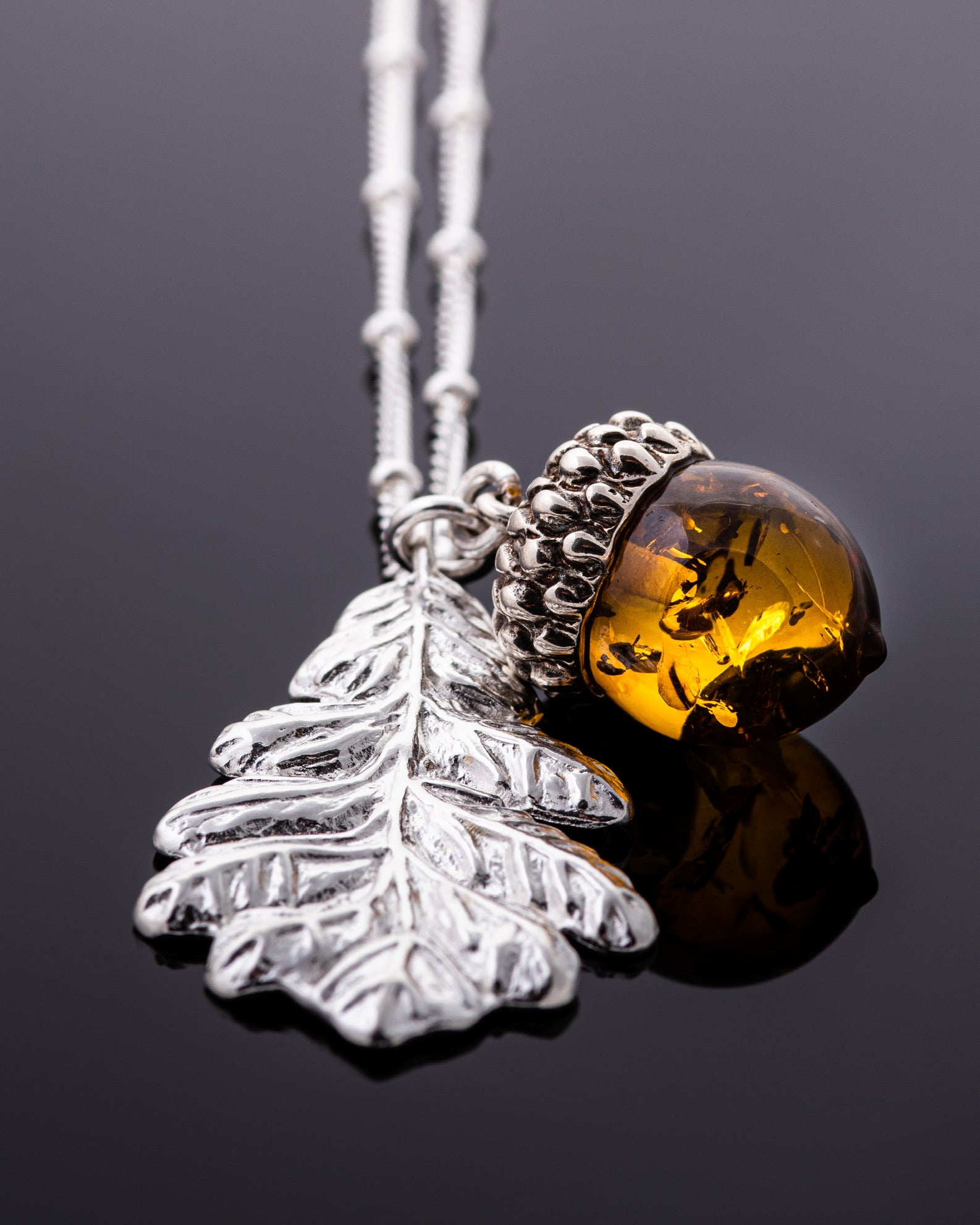 Amber 2025 acorn pendant