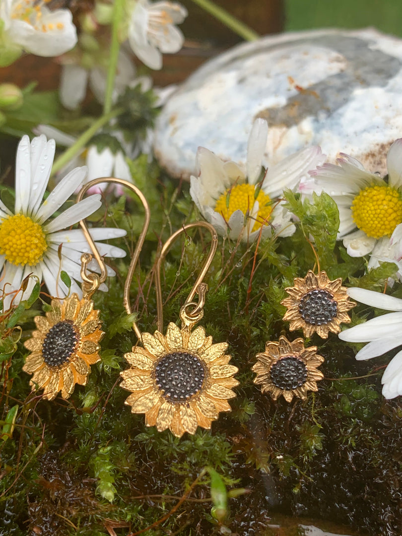 Sunflower Drop Earrings