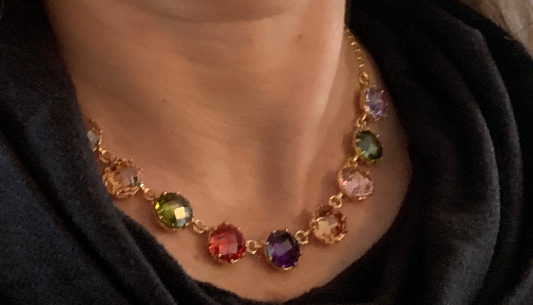 Raindrop Quartz Gold Necklace