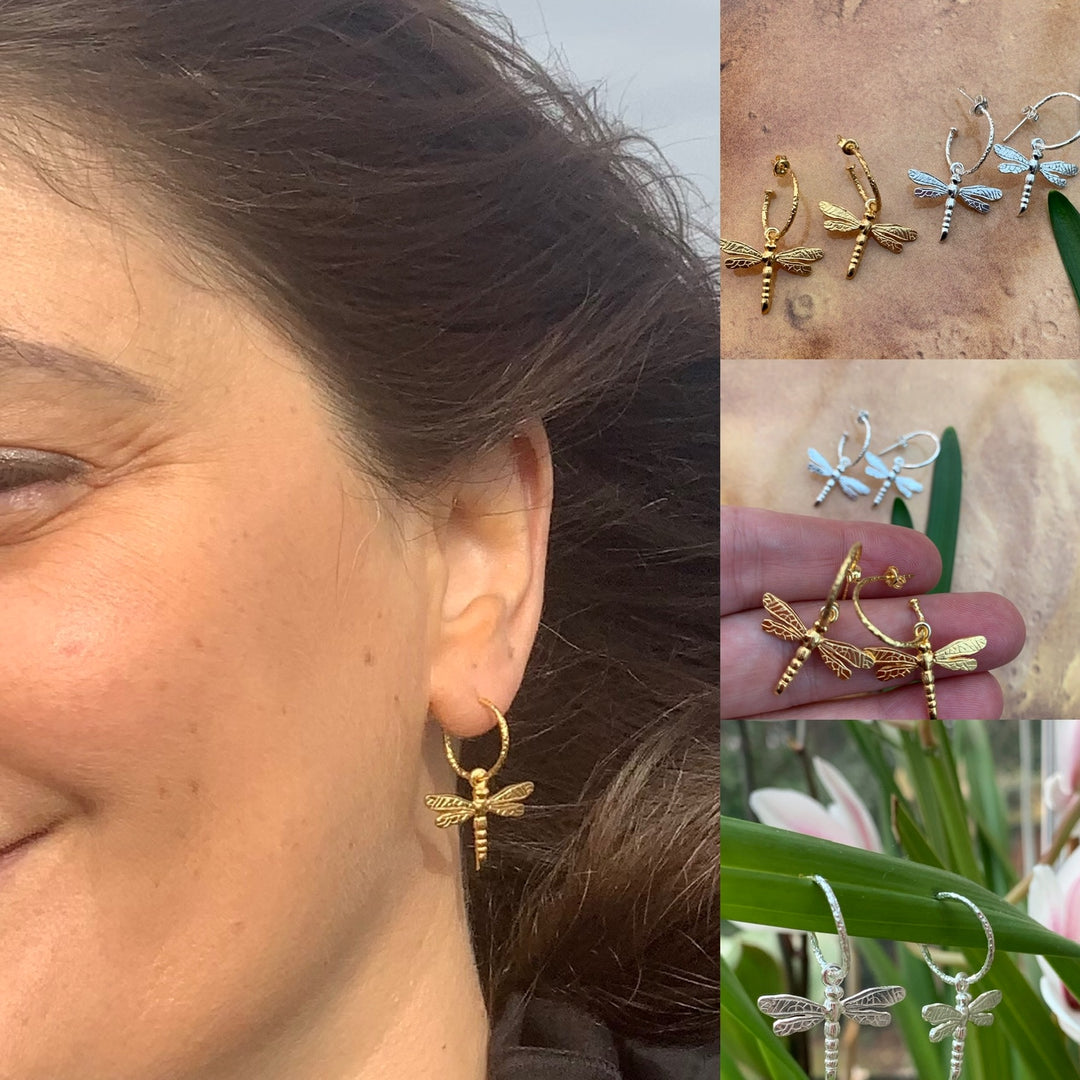 Dragonfly Drop Earrings