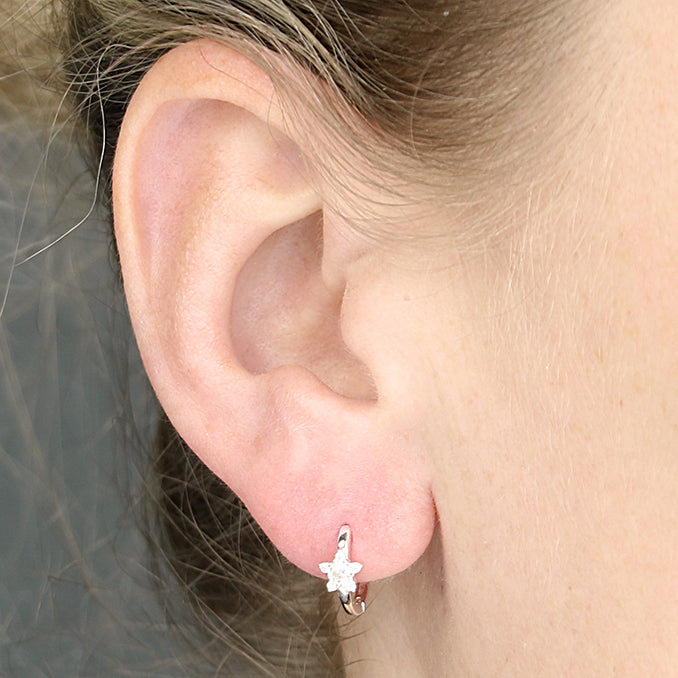 Star Huggie Earrings
