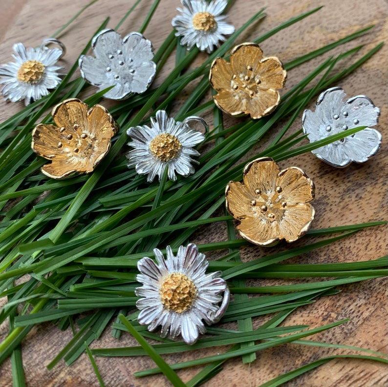 Buttercup Flower Pendant