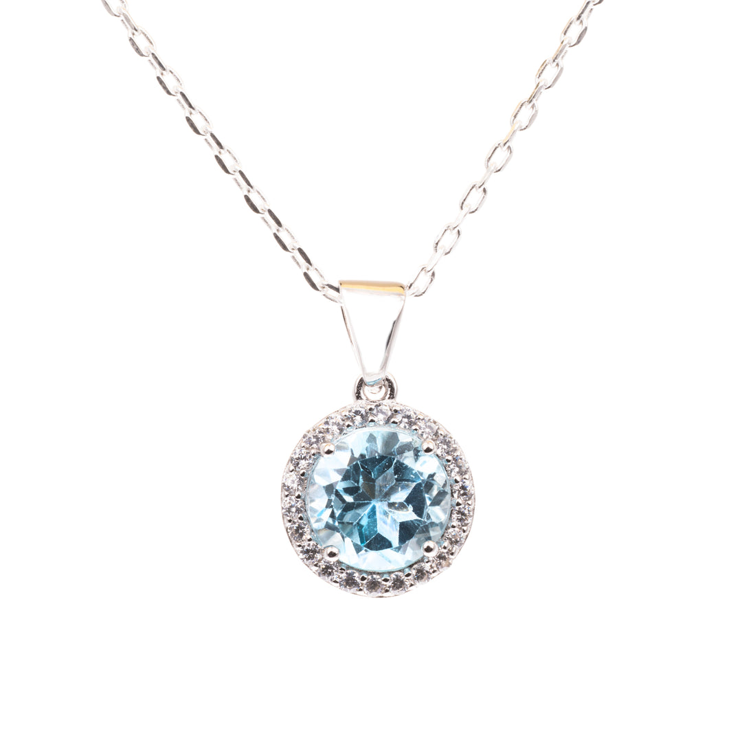 Round Topaz Pendant