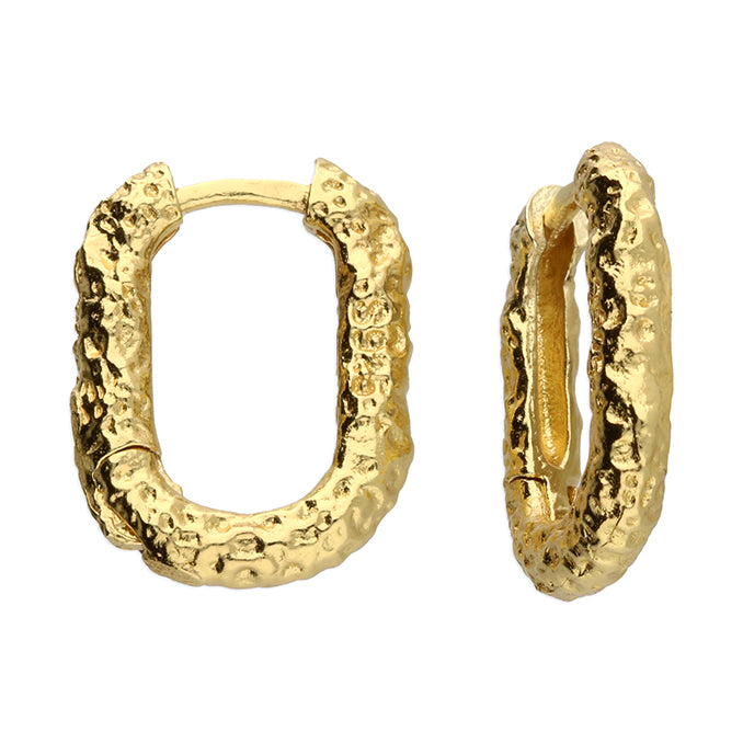 Rock pool Hinged Huggie Earrings