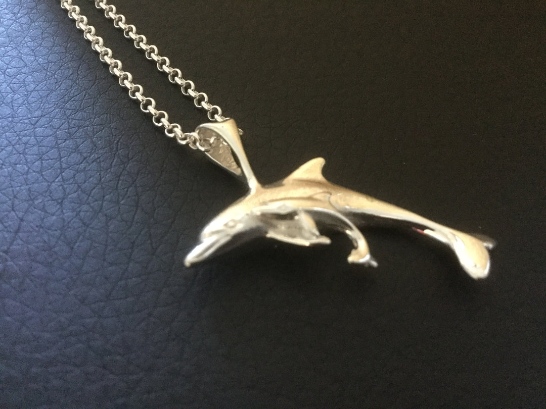 Dolphin And Calf Pendant