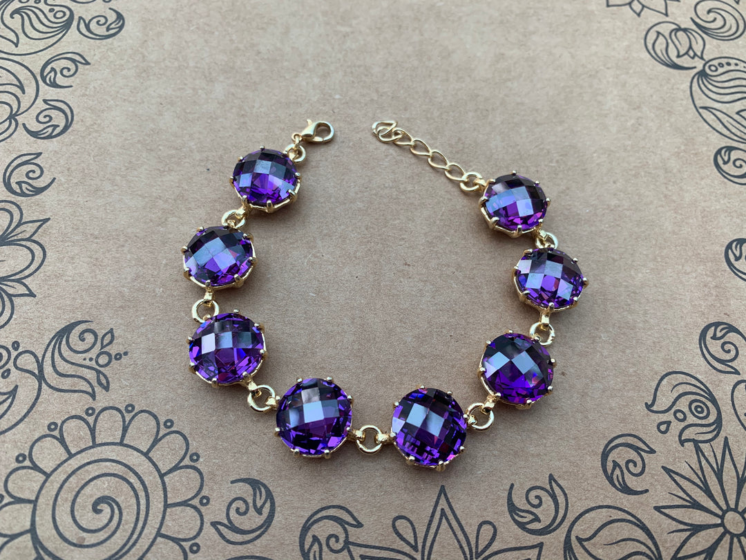 Raindrop Quartz Gold Bracelet