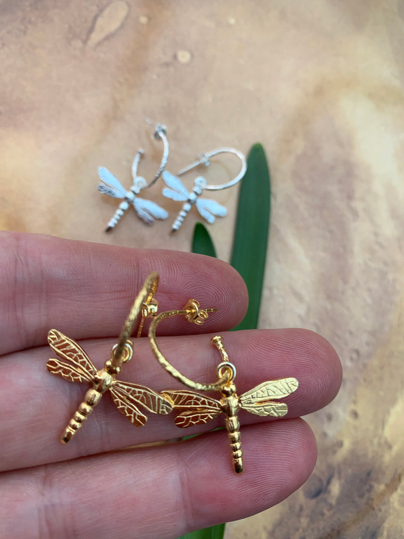 Dragonfly Drop Earrings