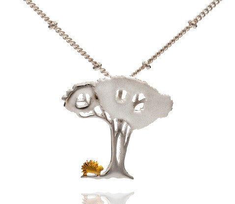 Hedgehog Under The Elm Tree Pendant