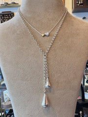 Twin Tear Droplet Necklace