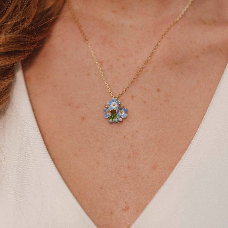 Forget Me Not 3 Cluster Pendant