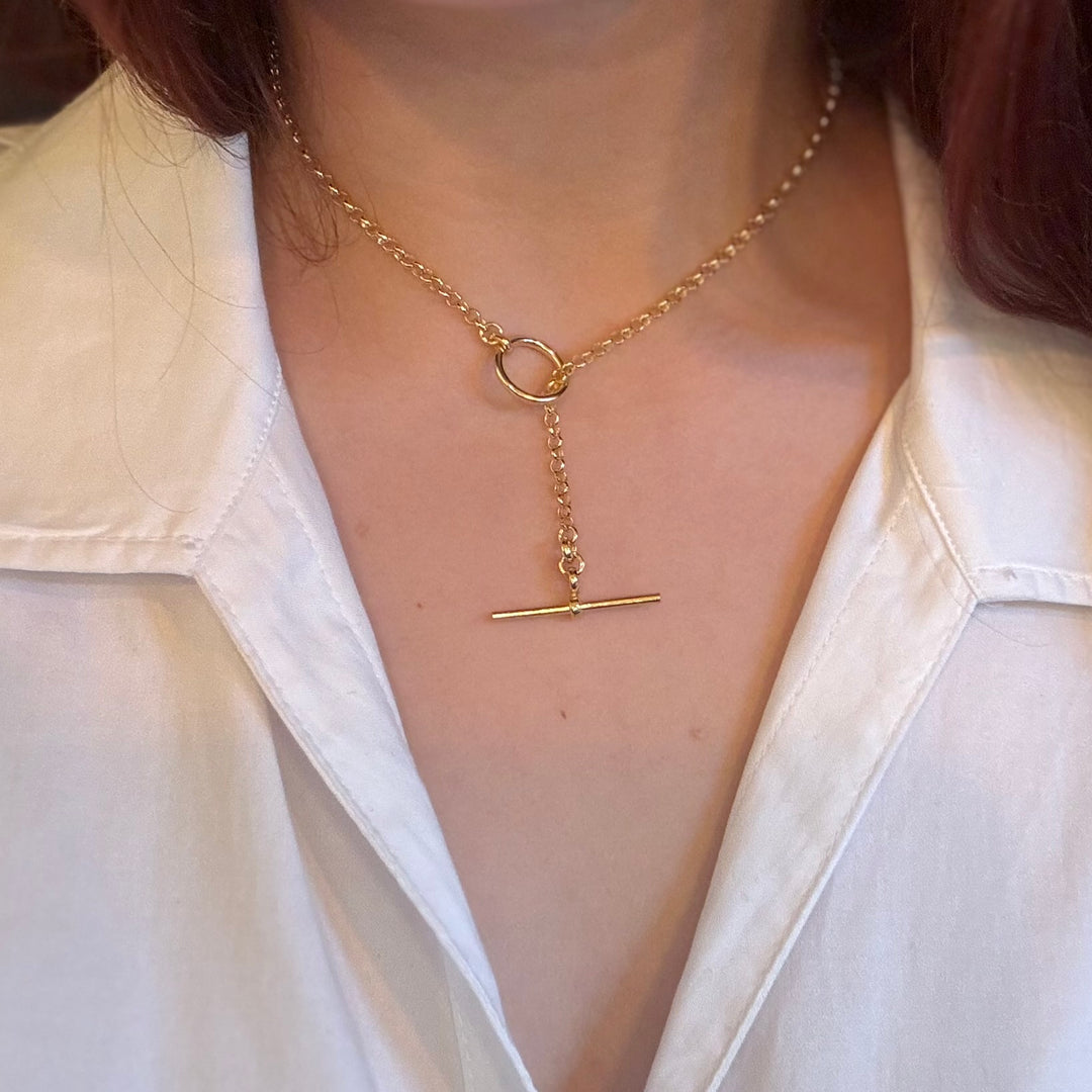 T-bar Lariat Necklace