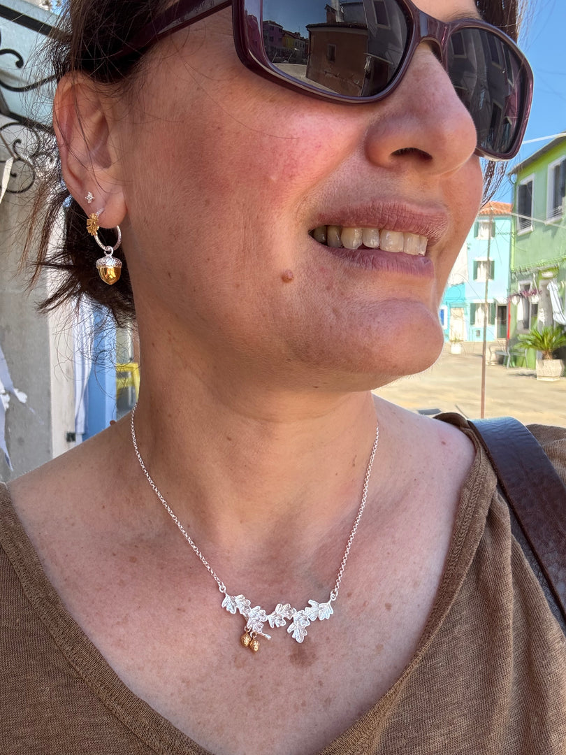Acorn Hoop Earrings