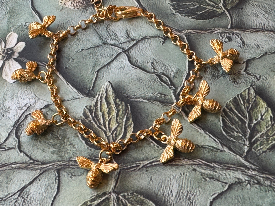 Baby Bee Charm Bracelet