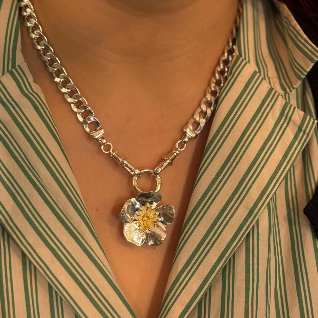 Dog Rose Statement Necklace