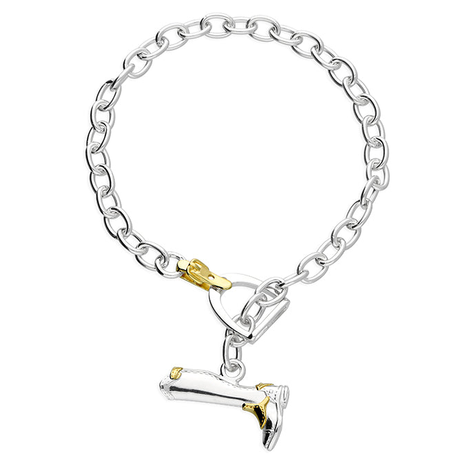 Stirrup with boot T-bar Bracelet