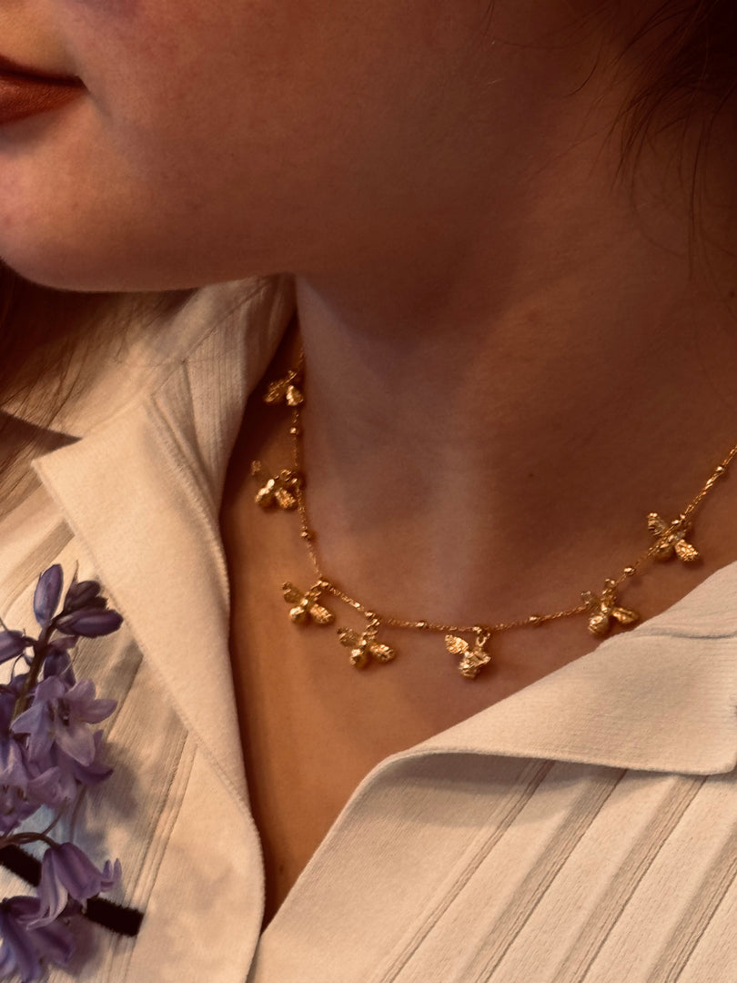 Sterling Silver Bee Necklace