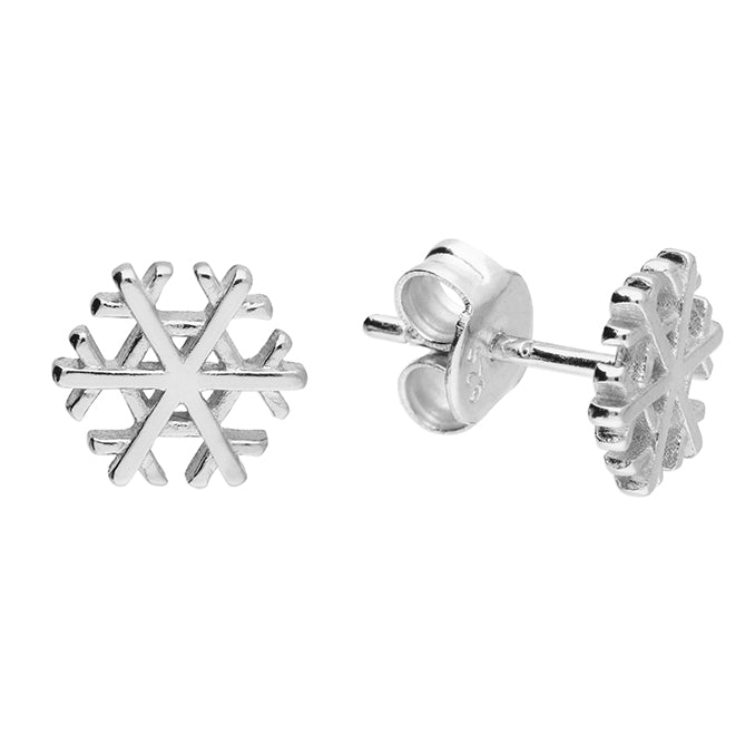 Tiny Snowflake Earrings