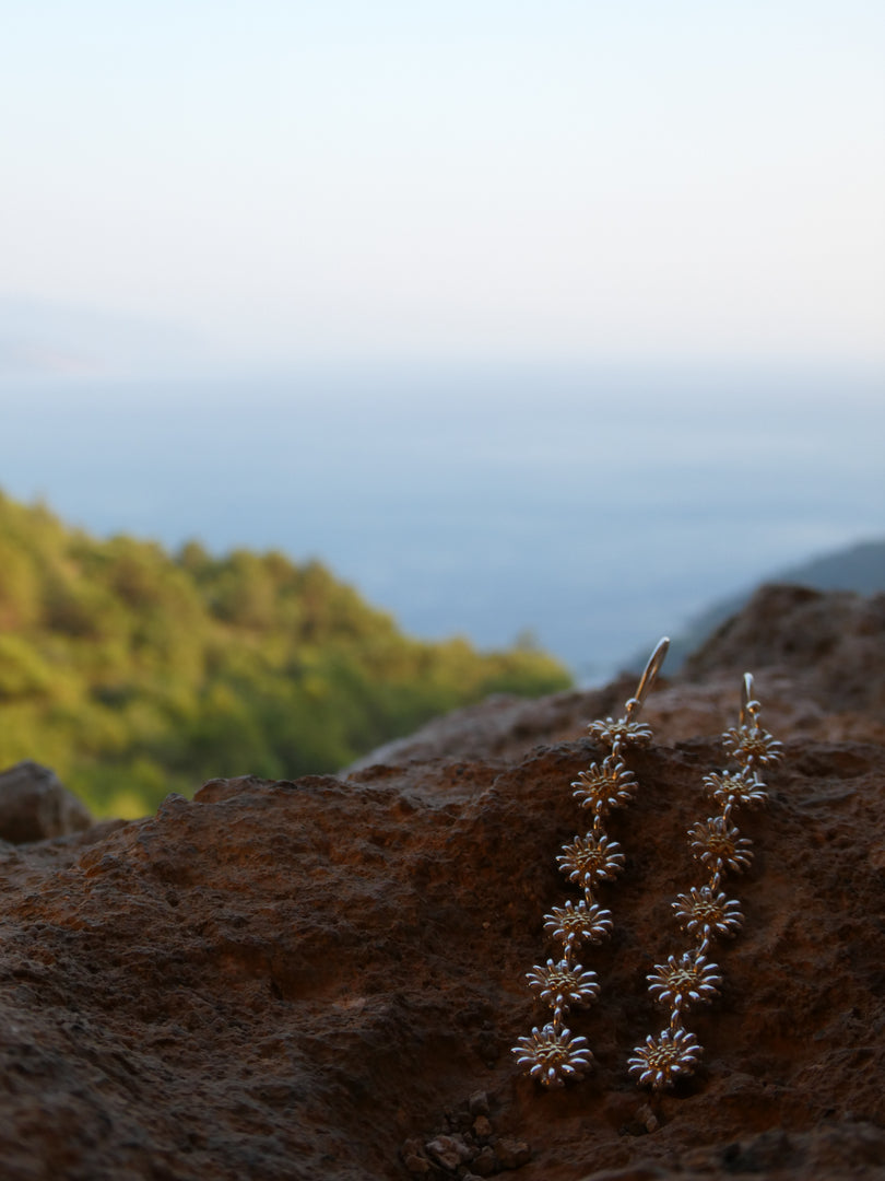 Silver Daisy earrings