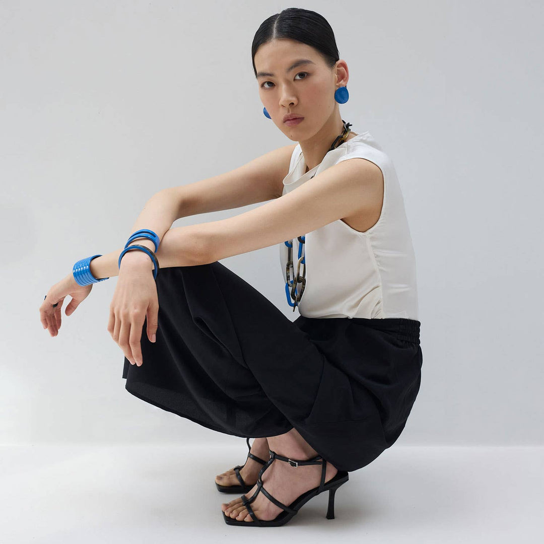 Bright blue Horn summer jewellery Cuff Bracelet for Women