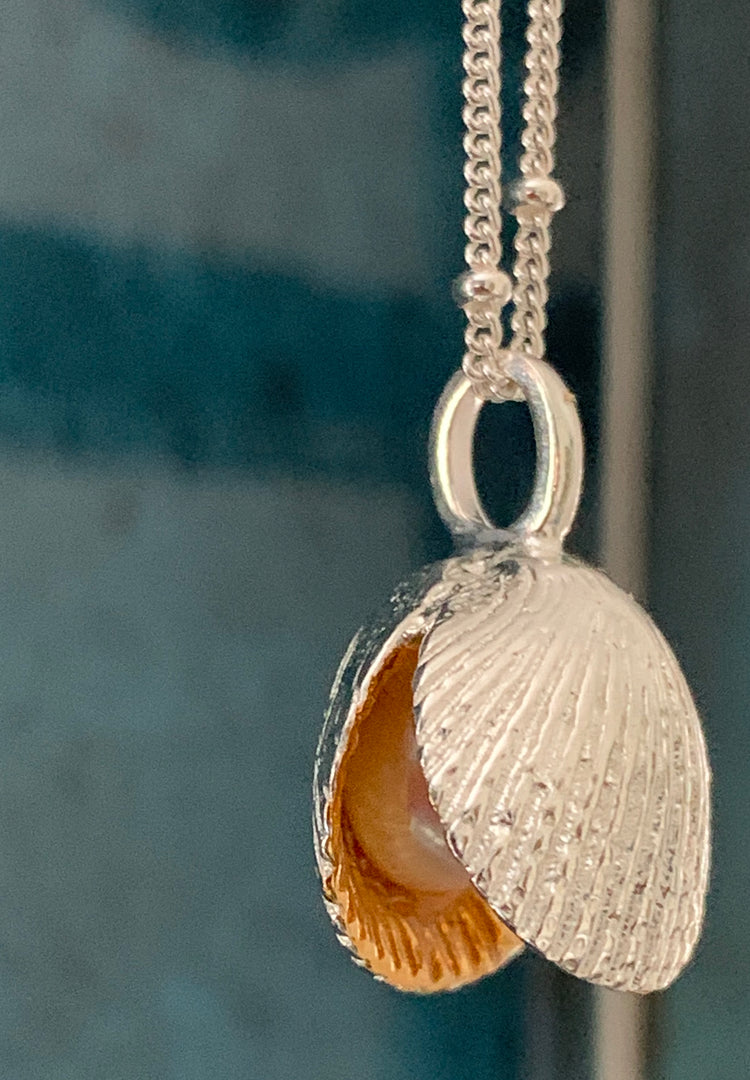 Shell with Pearl Pendant
