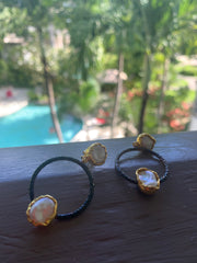 Pearls With Hoop Earrings