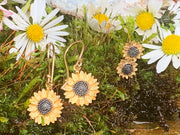 Sunflower Drop Earrings