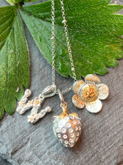 Strawberry Flower Pendant