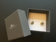 Round Paw Prints Stud Earrings