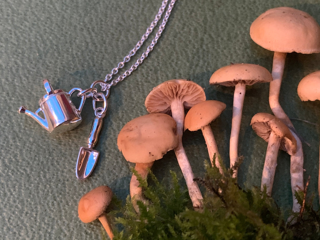 Watering Can and Spade Pendant