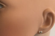 Puffed Heart Stud Earrings